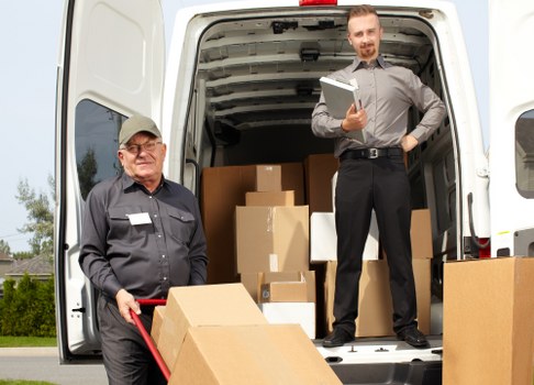 Local removals team preparing a move in Freezywater