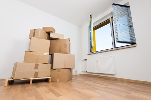 Household items packed for temporary storage in Freezywater