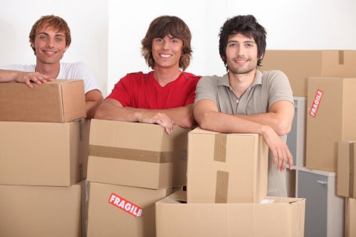 Packed and wrapped furniture ready for storage in Freezywater